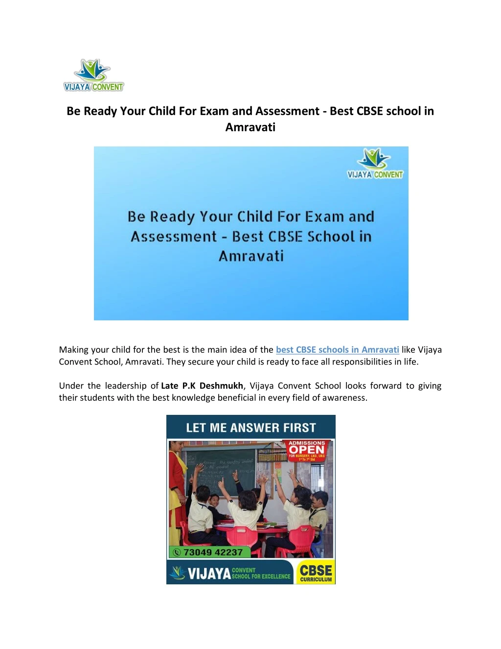 be ready your child for exam and assessment best