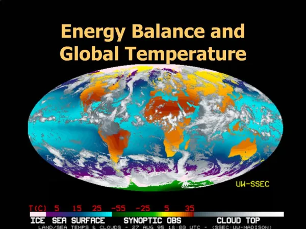 Energy Balance and Global Temperature