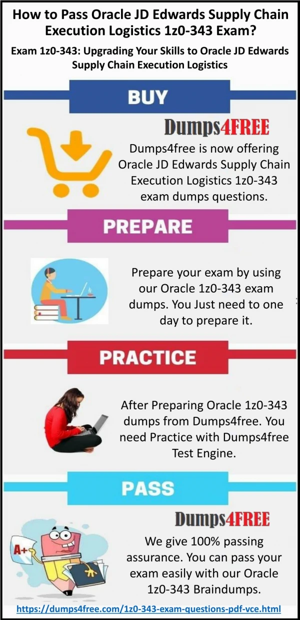 Oracle JD Edwards Supply Chain Execution Logistics 1z0-343 Exam Questions Dumps