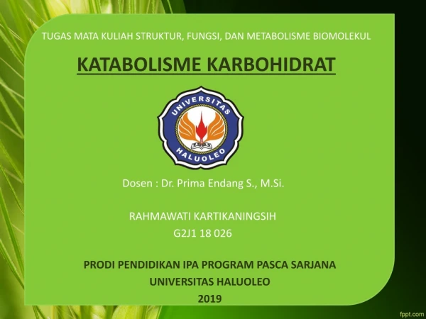 katabolisme karbohidrat