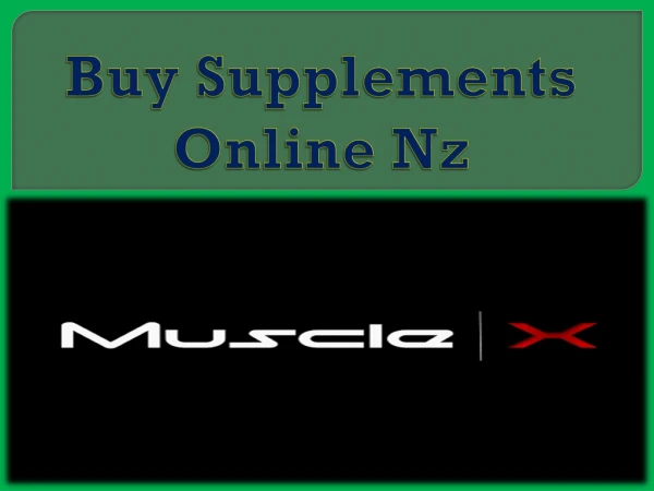 Buy Supplements Online Nz