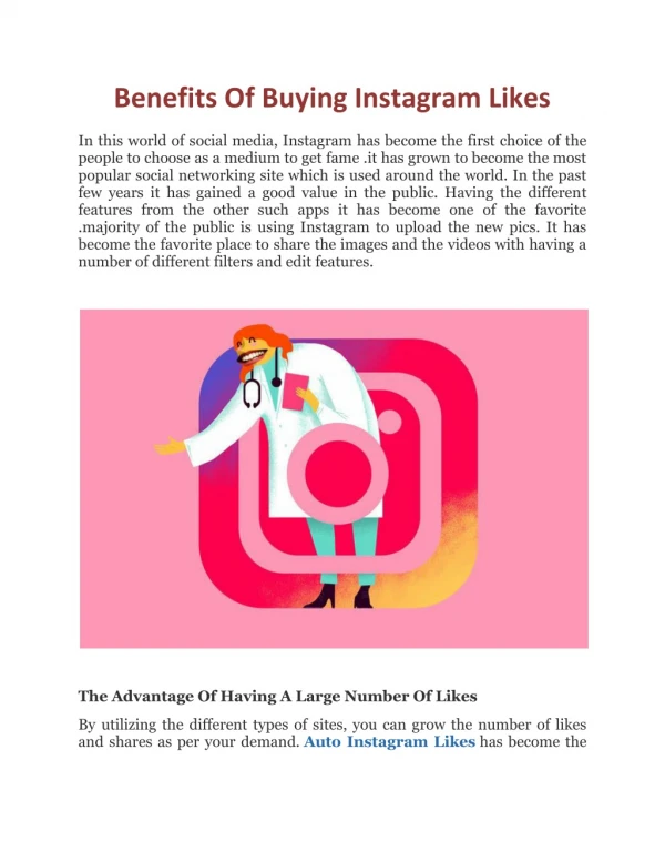 Benefits Of Buying Instagram Likes