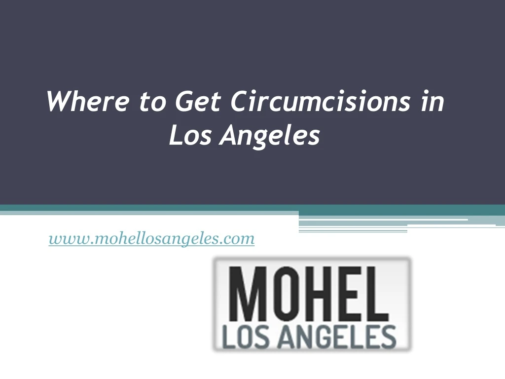 where to get circumcisions in los angeles