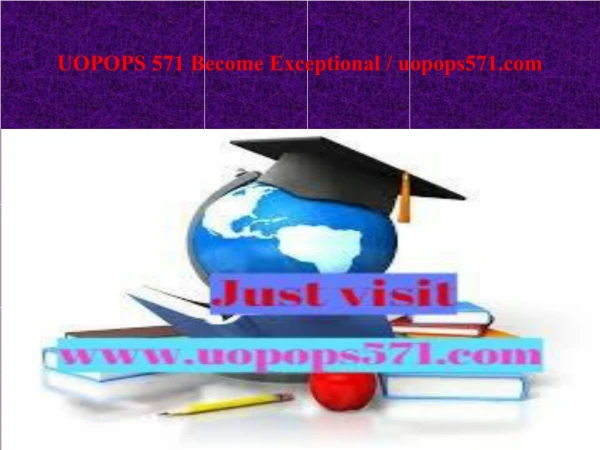 UOPOPS 571 Become Exceptional / uopops571.com