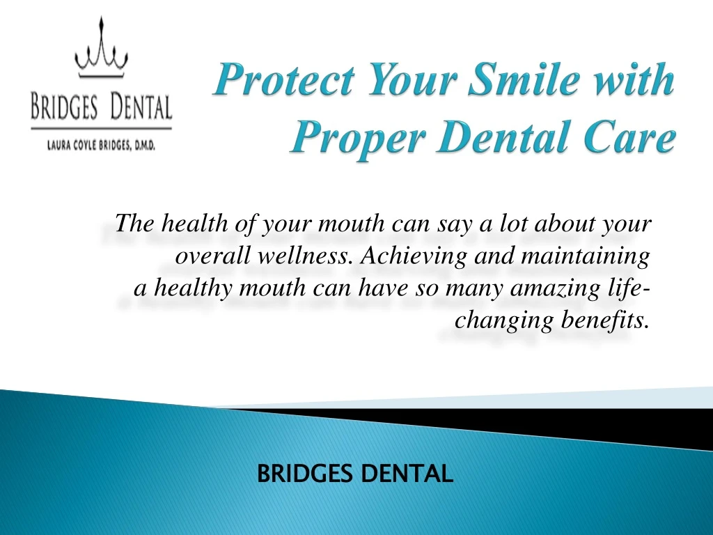 protect your smile with proper dental care