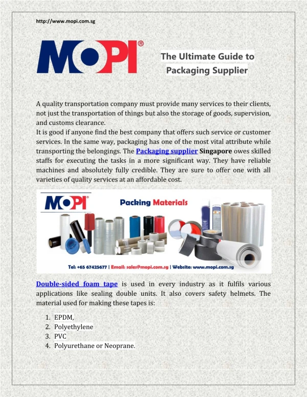 The Ultimate Guide to Packaging Supplier