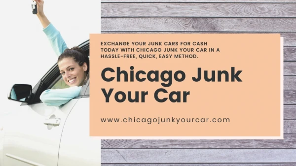 Sell my junk car for $500 chicago