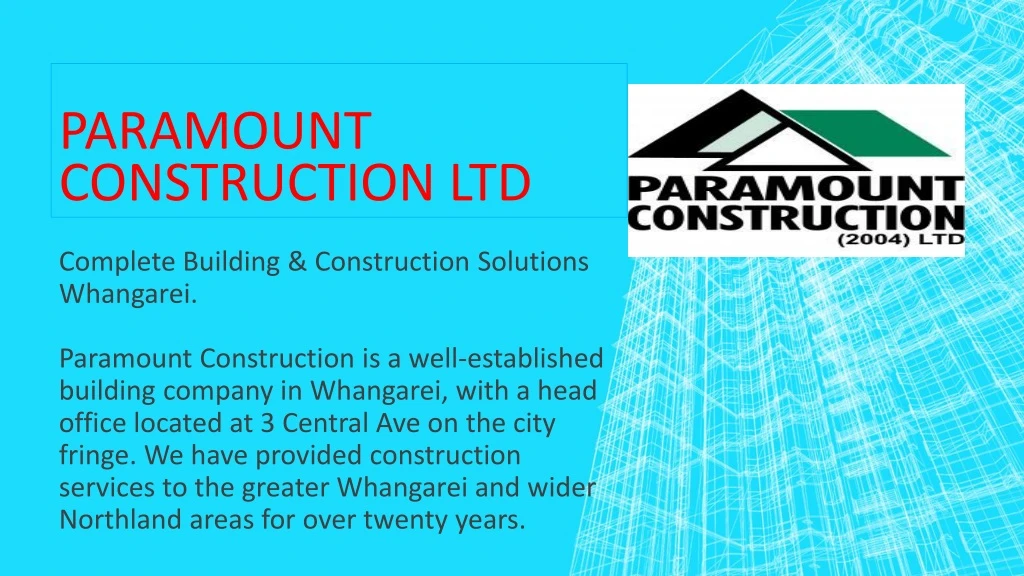 paramount construction ltd