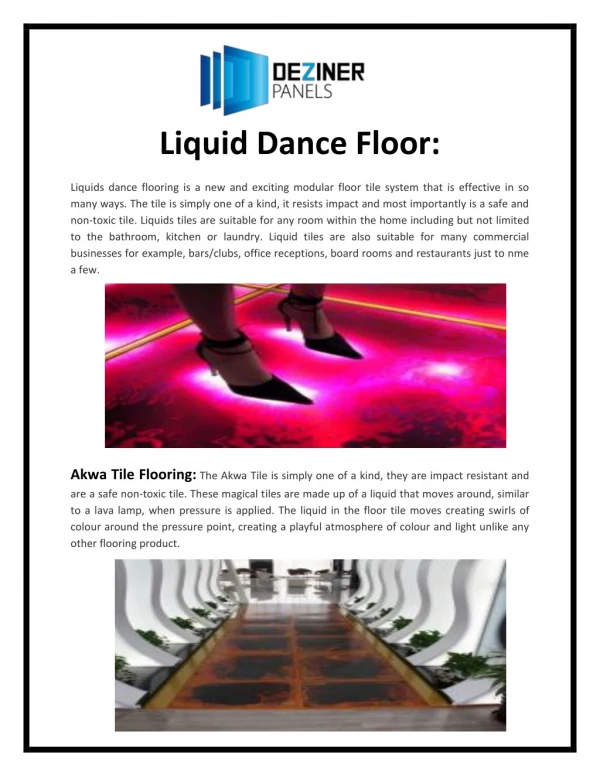 Liquid Dance Floor