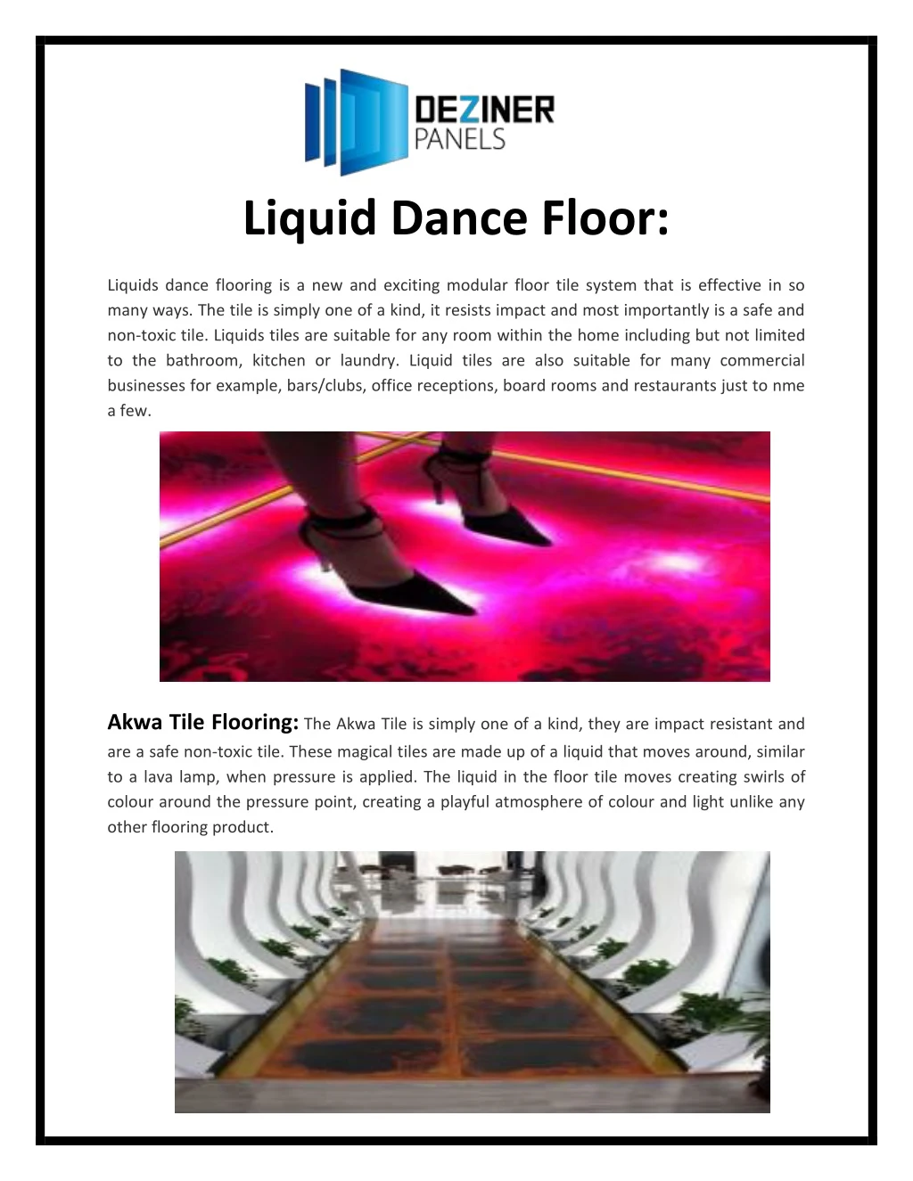 liquid dance floor