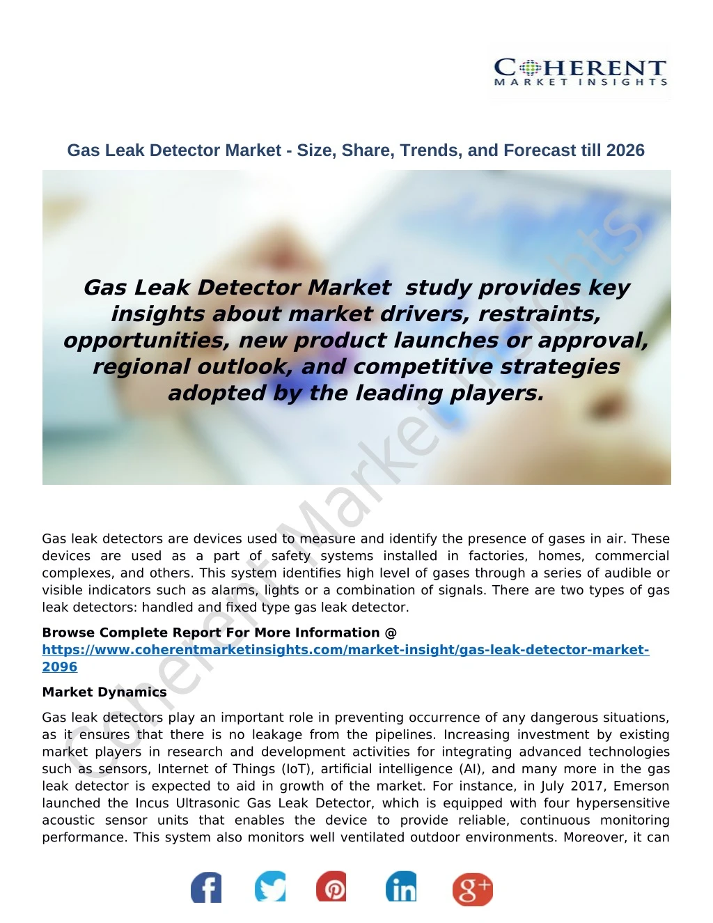 gas leak detector market size share trends