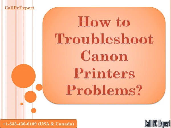 How to Troubleshoot Canon Printers Problems?