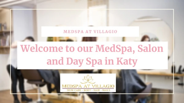 Facial Treatment Katy Tx - MedSpa at Villagio