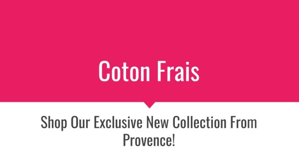 Shop French Inspired Clothing or Accessories