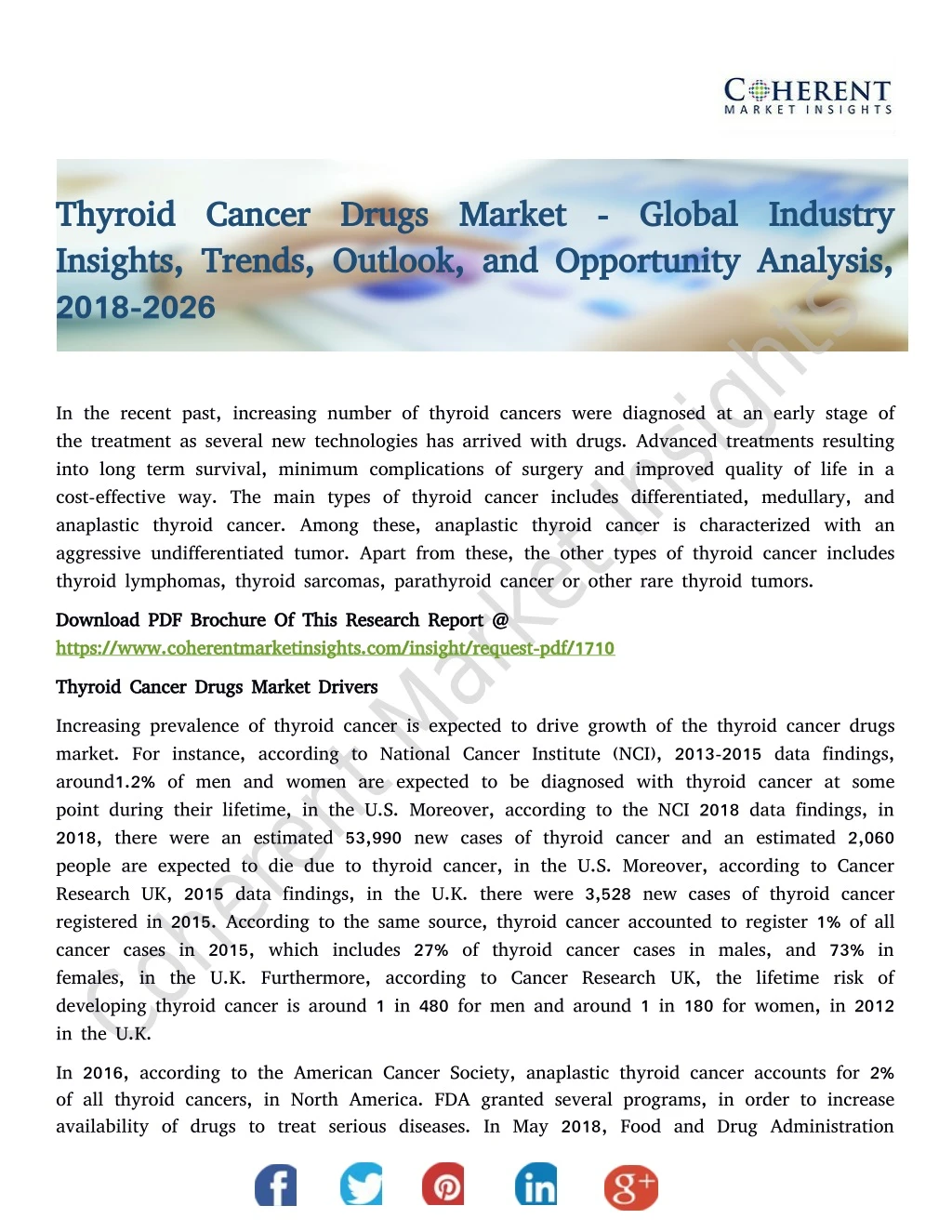 thyroid cancer drugs market global industry