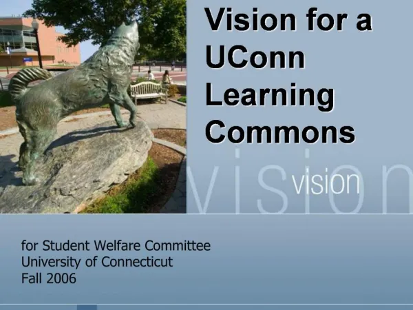 Vision for a UConn Learning Commons