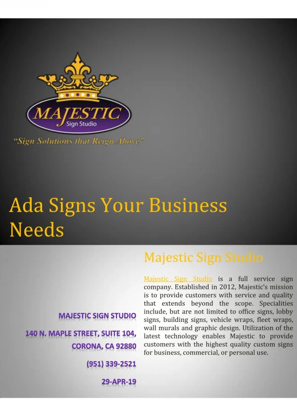 Ada Signs Your Business Needs