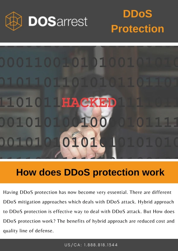 How does DDoS protection work