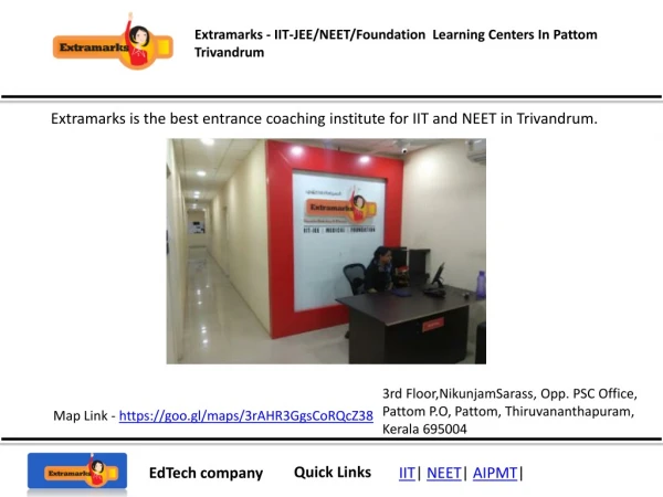 IIT-JEE/NEET/Foundation Learning Centers In Pattom Trivandrum
