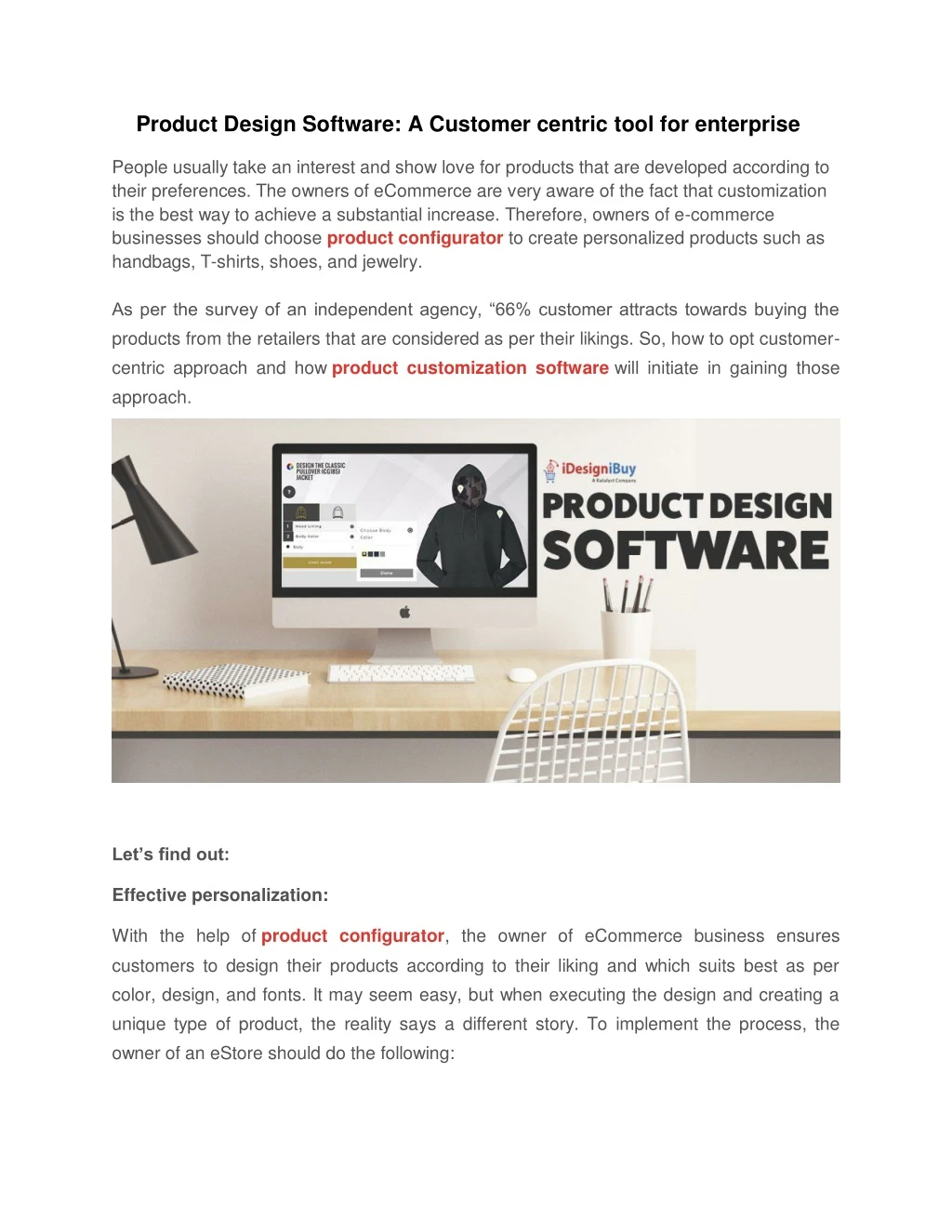 product design software a customer centric tool