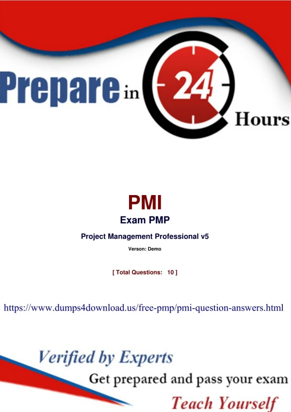 PMP Dumps PDF - Pass PMI PMP Exam with Dumps4download