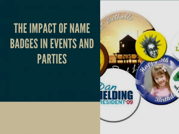 The impact of name badges in events and parties