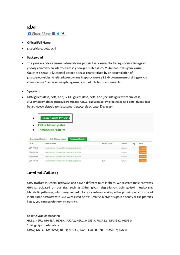 glucosidase, beta, acid