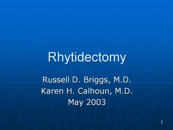 Rhytidectomy