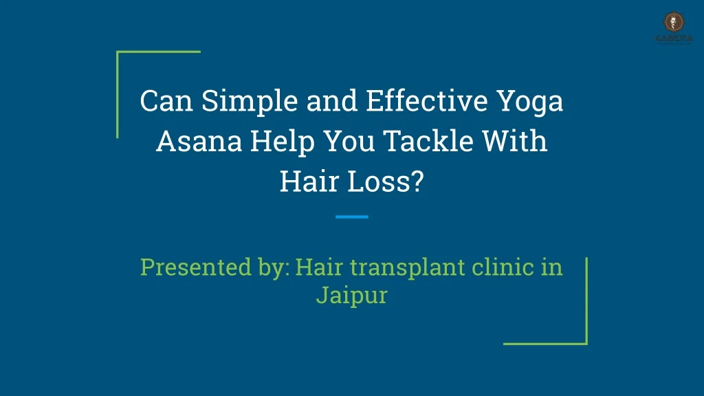 can simple and effective yoga asana help