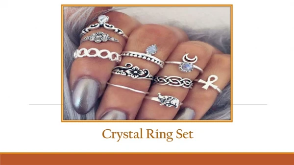Bahia Blue Boutique - Best Crystal Ring Set Jewelry Online Store