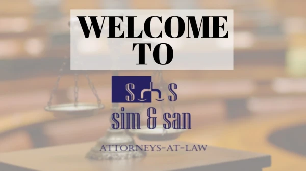 Sim and San Attorneys-At-Law