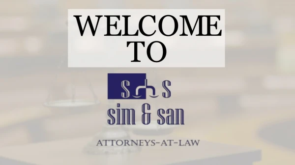 Sim and San Attorneys-At-Law