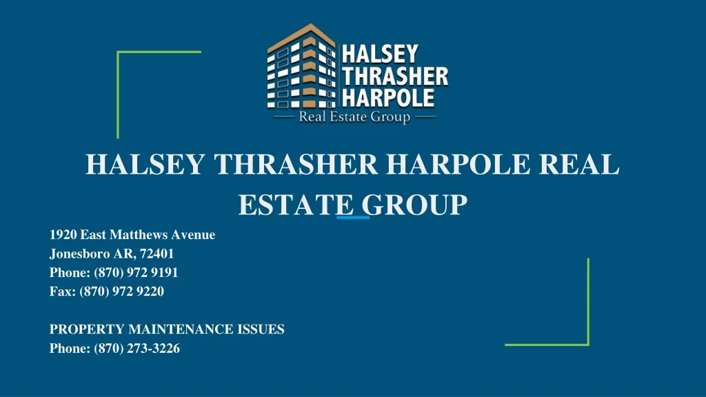 halsey thrasher harpole real estate group 1920