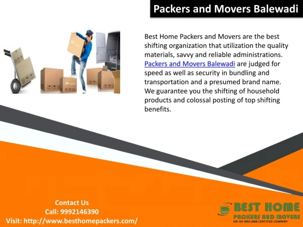 Packers and Movers Balewadi | Packers and Movers Lonavala