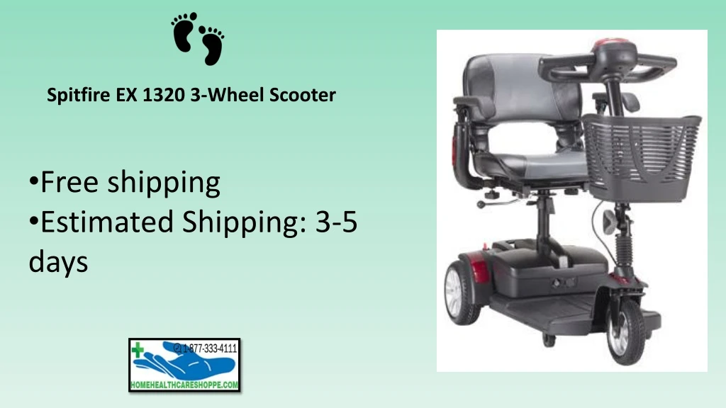 spitfire ex 1320 3 wheel scooter