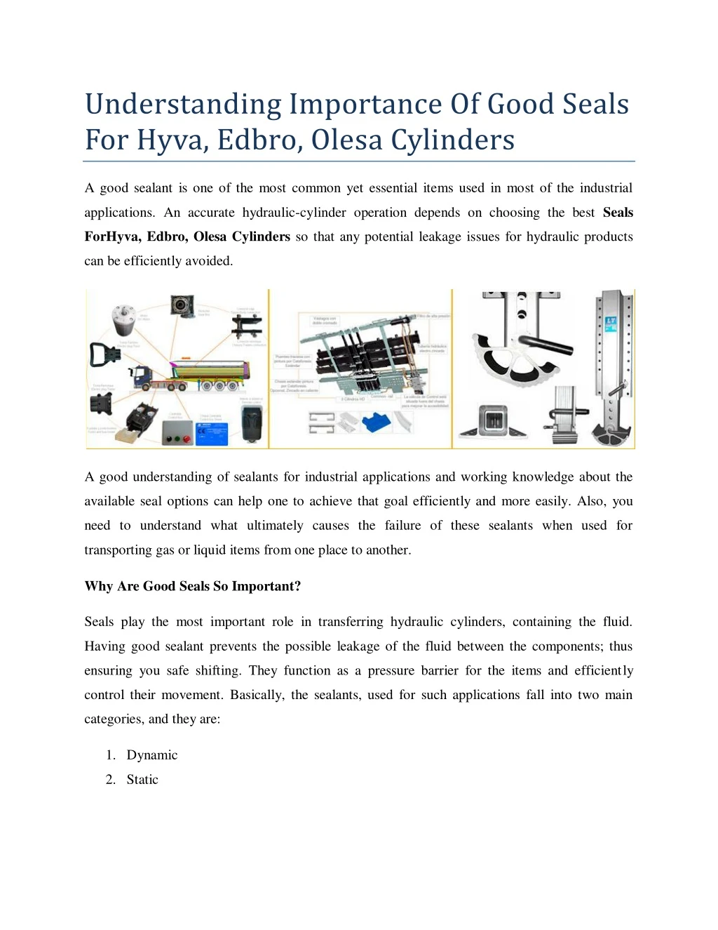 understanding importance of good seals for hyva