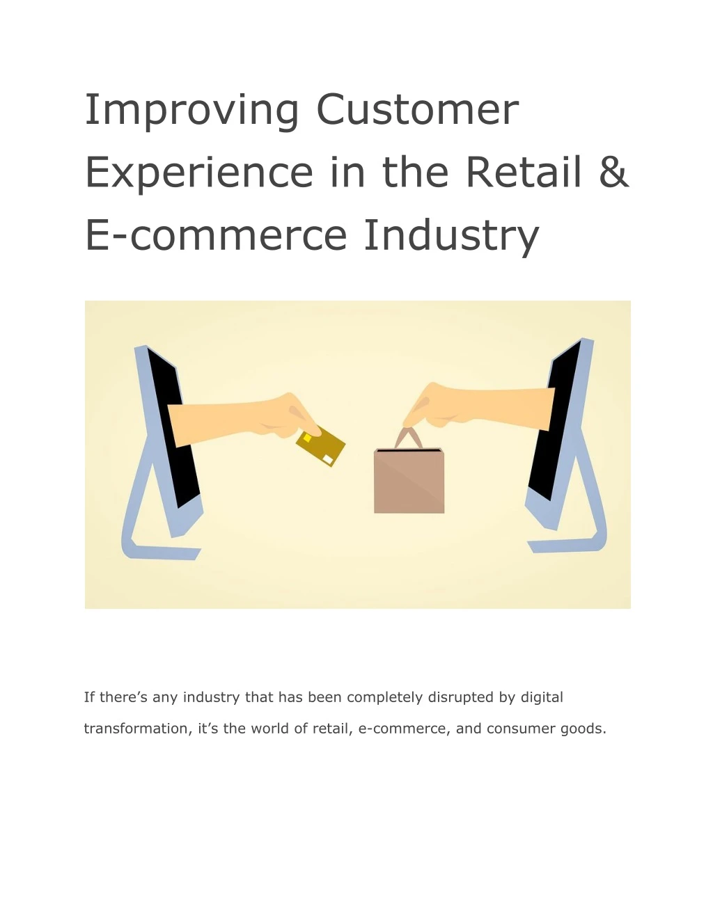 improving customer experience in the retail