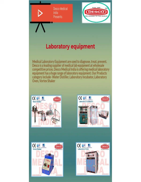 Medical Laboratory equipment