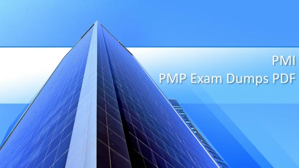 Latest PMI PMP Exam Dumps - PMP Dumps Dumps4Download