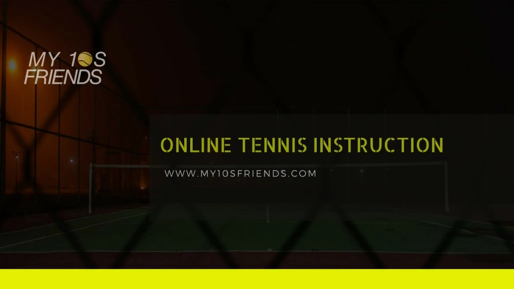 online tennis instruction