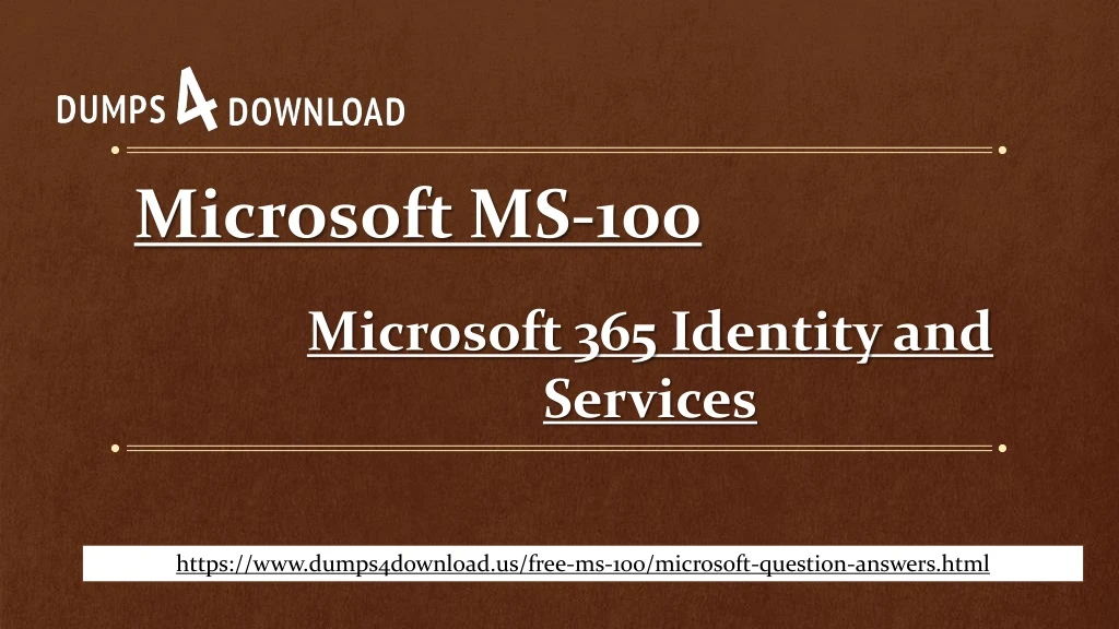 microsoft ms 100