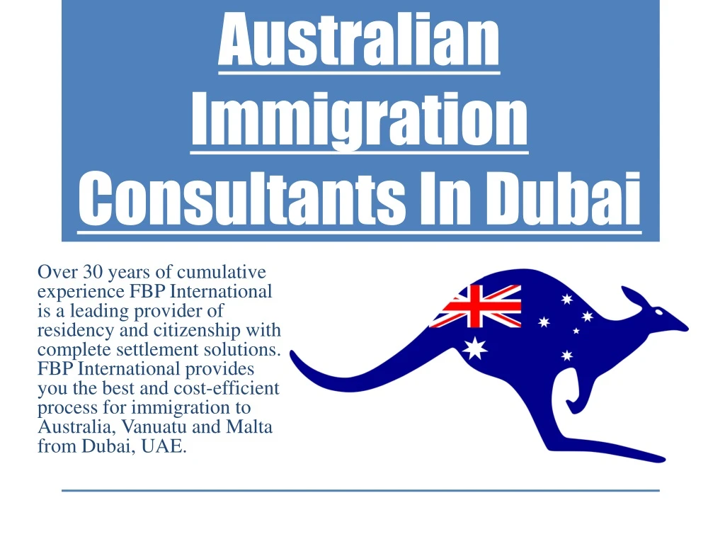 australian immigration consultants in dubai
