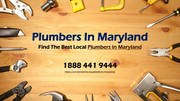 Find The Best Local Plumbers in Maryland