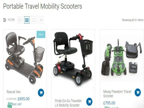 Portable Travel Mobility Scooters | Portable Scooter for elderly | Mobility World