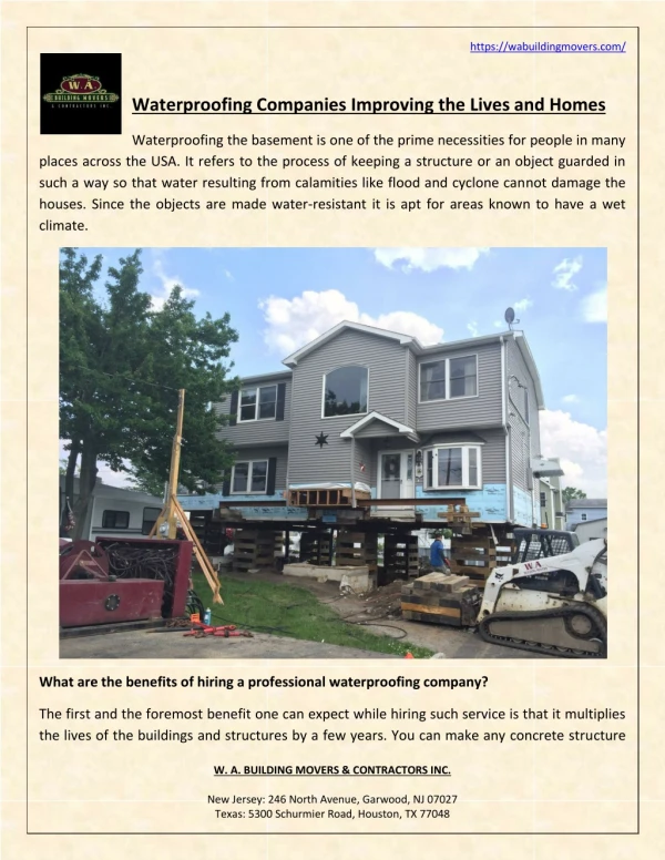 Waterproofing Companies Improving the Lives and Homes