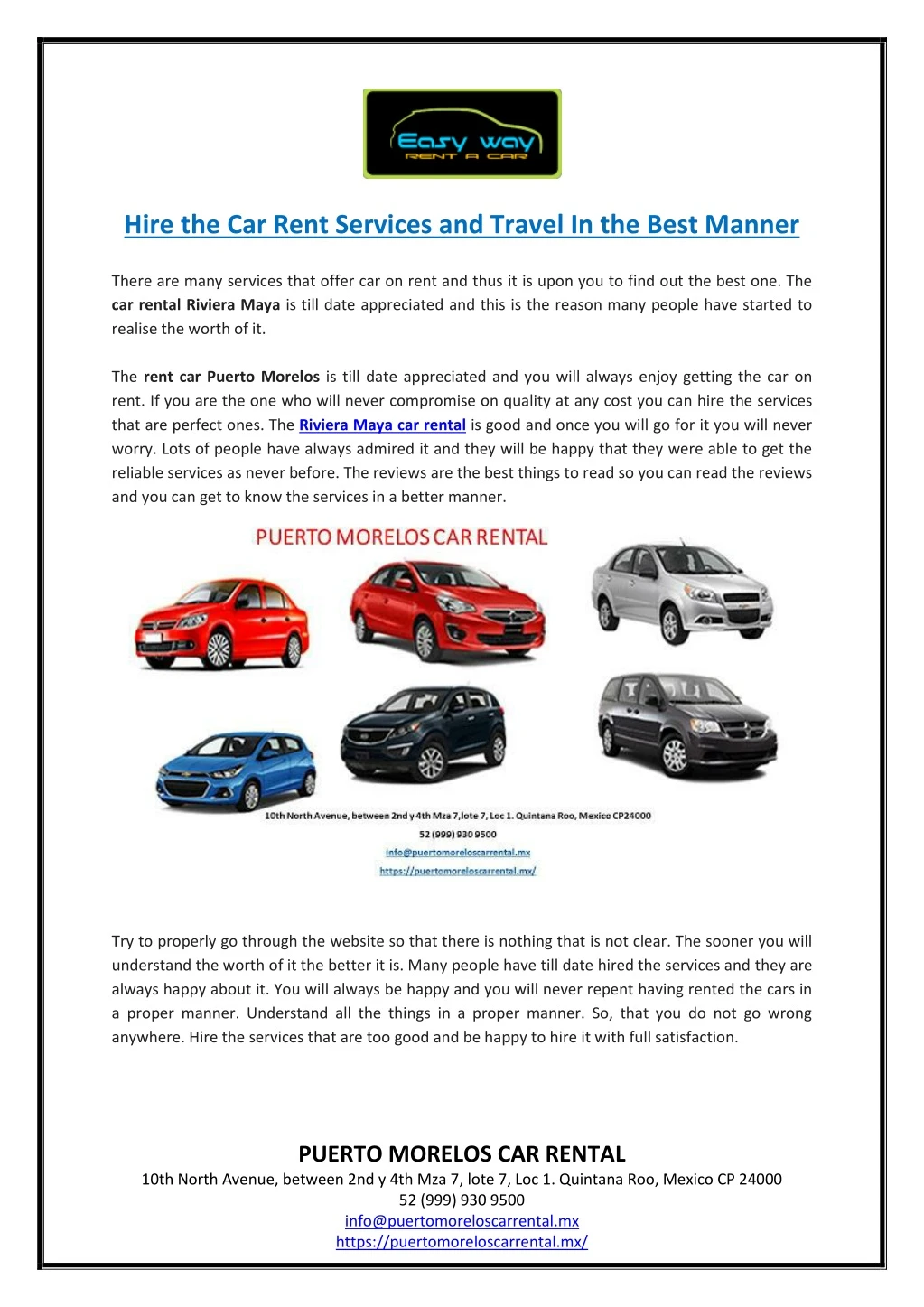 hire the car rent services and travel in the best
