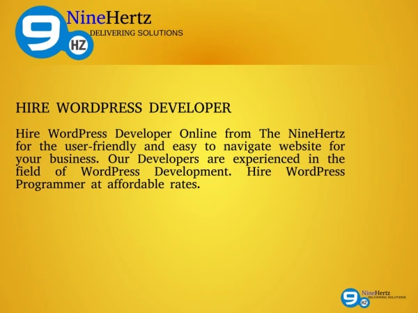 ninehertz delivering solutions