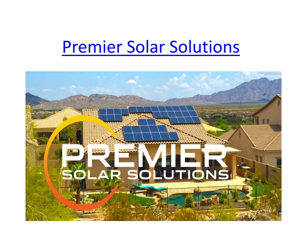 premier solar solutions
