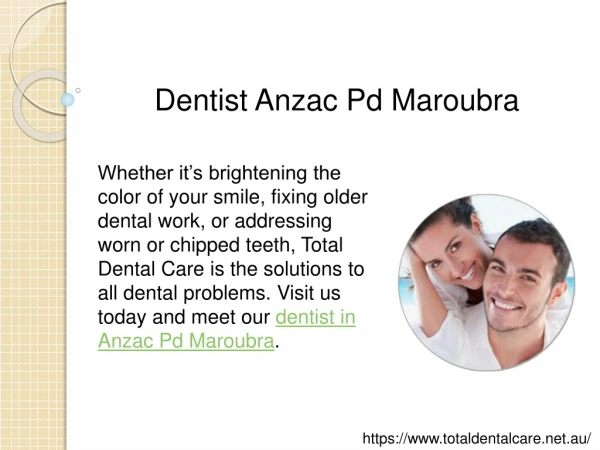 Dentist Anzac Pd Maroubra