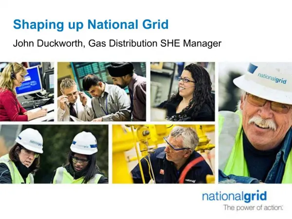 Shaping up National Grid